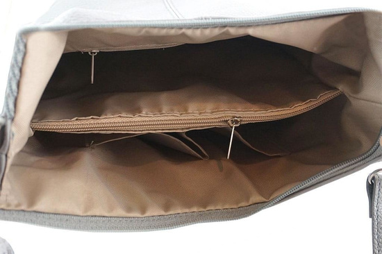 Modna torebka włoska skórzana - Granatowa 