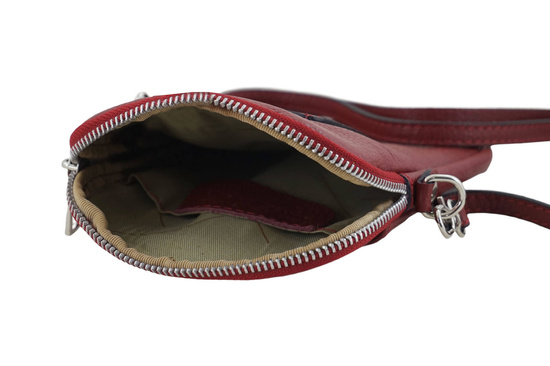 Skórzane etui na telefon - Czerwone