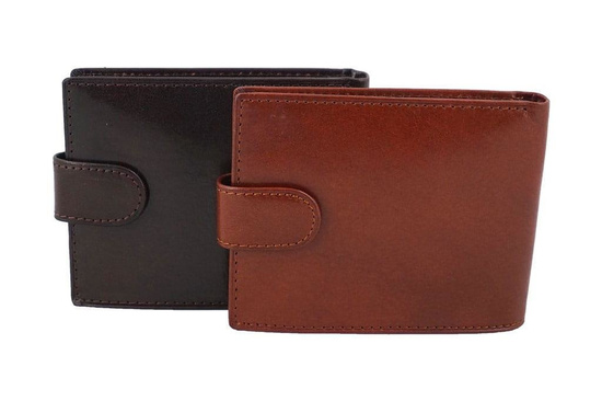 Portfel męski skórzany Barberinis - Brązowy