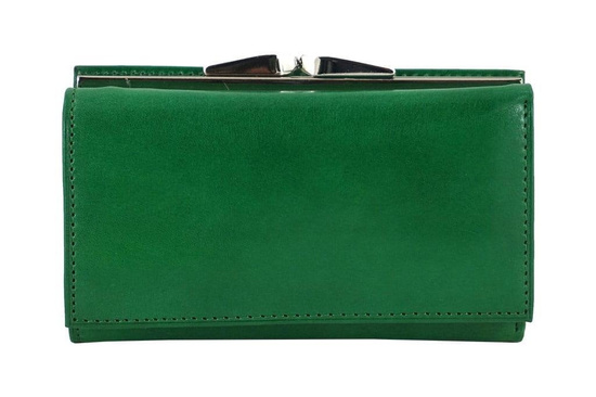 Portfel damski klasyczny skórzany - Czarny