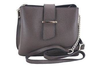 Torebka wizytowa na ramię - Brązowa ciemna