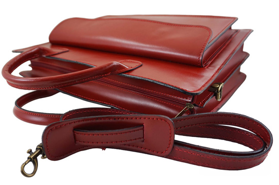 Damska teczka aktówka A4 - Czerwona 