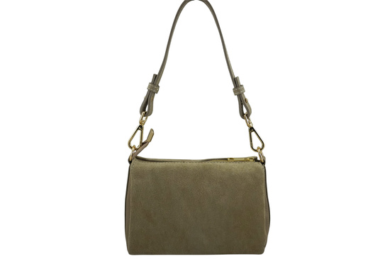 Zamszowa listonoszka damska Barberinis - Beżowa 