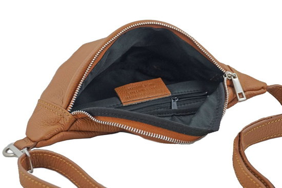 Torebka damska saszetka nerka Casual Szara ciemna