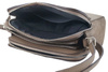 Torebka skórzana crossbody zamszowa - Brązowa 