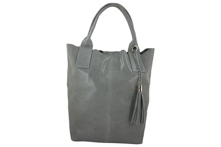 Torebki worki zamszowe - Barberini's - Granatowy