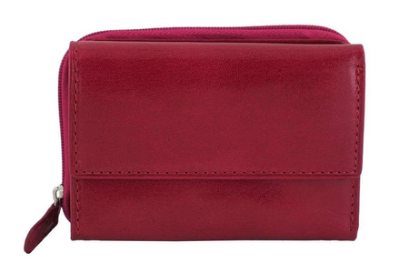 Barberini's - portfel skórzany damski - Fuksja