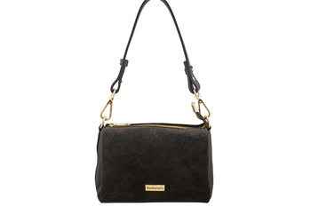 Zamszowa listonoszka damska Barberinis - Brązowa ciemna