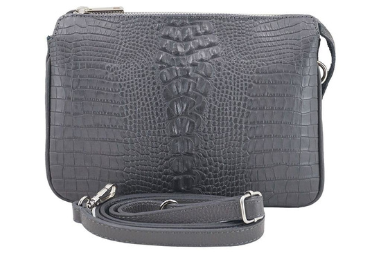 Torebka damska z motywem CROCO - Bordowa 