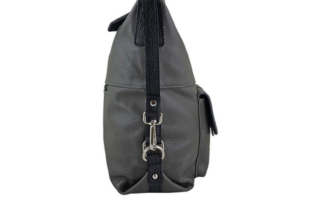 Torebki - plecaki/worki skórzane - Barberini's - Szary