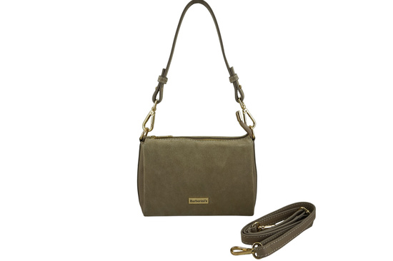 Zamszowa listonoszka damska Barberinis - Beżowa 