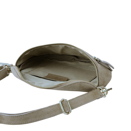 Zamszowa nerka damska Barberinis - Beżowa