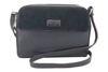 Torebka skórzana crossbody zamszowa - Brązowa 