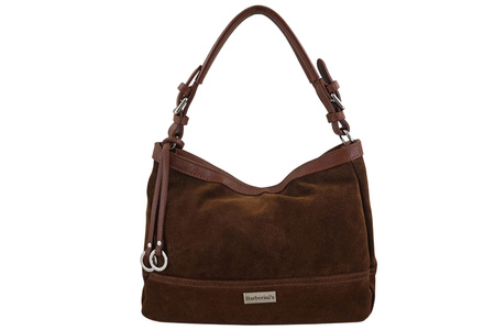 Torebka Barberinis zamszowa klasyczna - Brązowa 