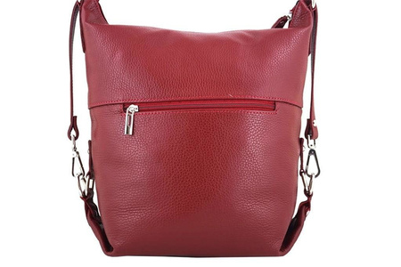 Torebki - plecaki/worki skórzane - Barberini's - Czerwony