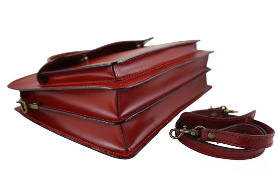 Damska teczka aktówka A4 - Czerwona 