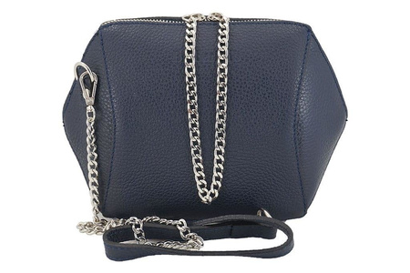 Torebka listonoszka na łańcuszku - Czarna