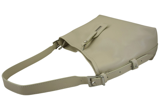 Codzienna torebka damska na ramię - Beżowa jasna 