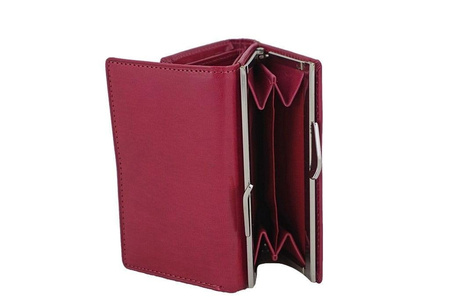 Portfel damski klasyczny skórzany - Granatowy