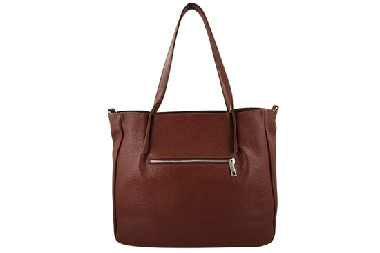 Shopperka damska skórzana Barberinis - Brązowa 