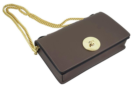 Torebka wizytowa ze skóry naturalnej - Bordowa