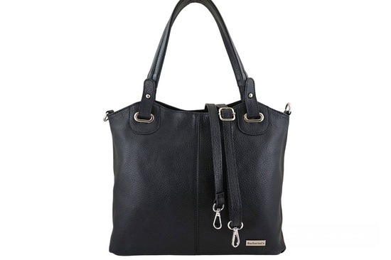 Codzienna duża torebka damska - Czarna 