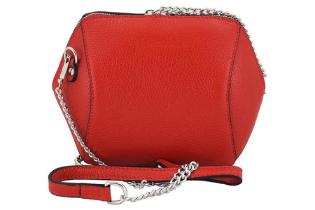 Torebka listonoszka na łańcuszku - Czarna