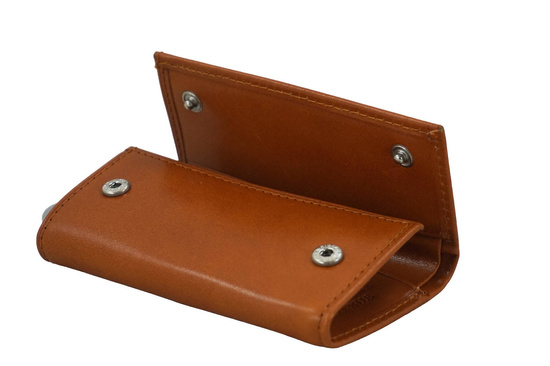 Etui skórzane na klucze / portfel - Brązowe jasne 
