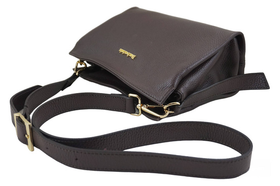 Funkcjonalna torebka damska na ramię - Brązowa ciemna 