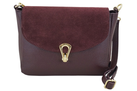 Torebka Barberinis ze złotym zapięciem - Bordowa 