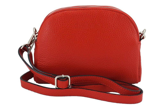 Listonoszka - mała torebka przez ramię - Różowa pudrowa 