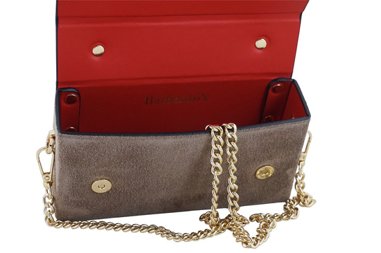 Zamszowa torebka Barberinis wizytowa - Beżowa