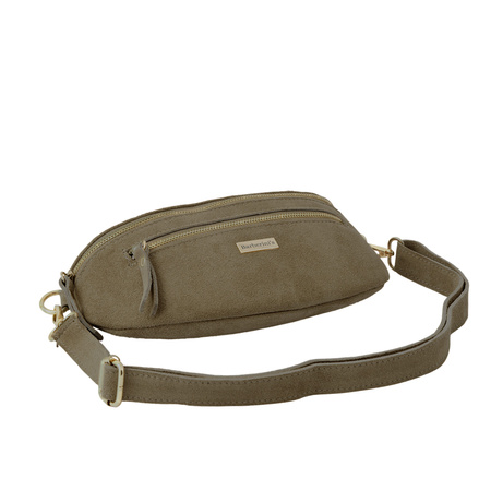 Zamszowa nerka damska Barberinis - Beżowa