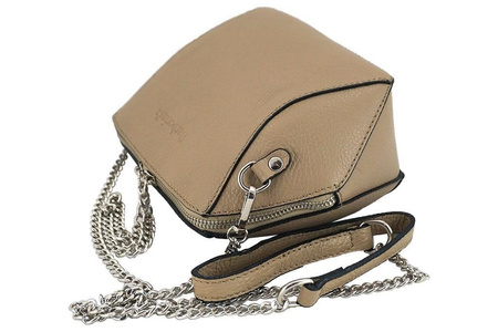 Torebka listonoszka na łańcuszku - Czarna