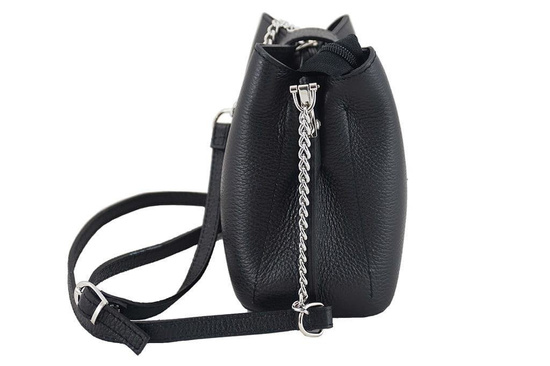 Torebka wizytowa na ramię - Różowa pudrowa