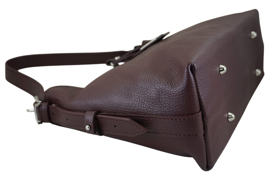 Codzienna torebka damska na ramię - Bordowa