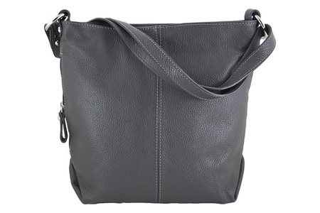 Torebka damska skórzana na ramię Różowa pudrowa