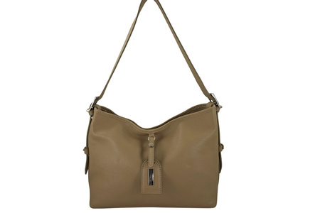 Codzienna torebka damska na ramię - Beżowa