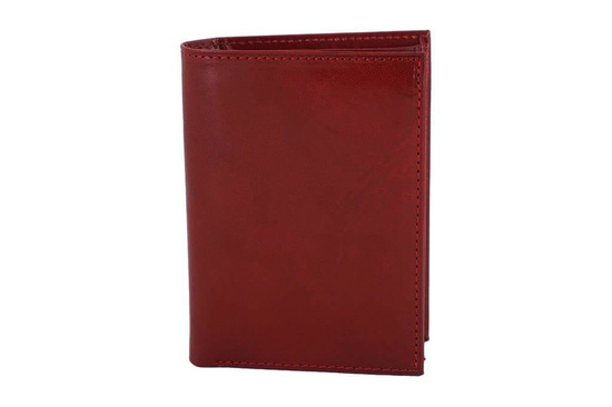 Klasyczny męski skórzany portfel - Brązowy ciemny 