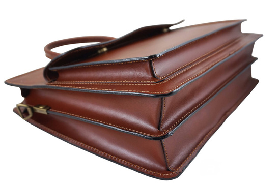 Damska teczka aktówka A4 - Brązowa 