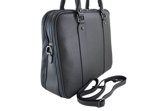 Aktówka skórzana damska - Barberini's - Granatowa 