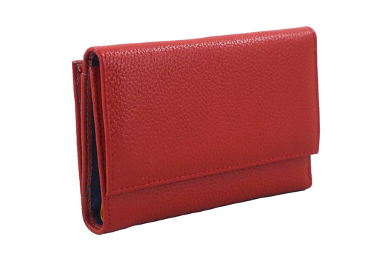Funkcjonalny portfel damski - Czerwony