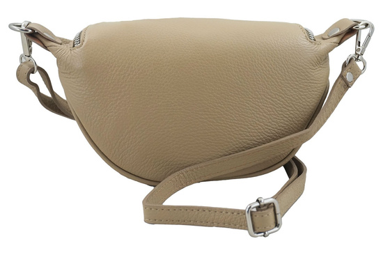 Saszetka nerka skórzana damska - Granatowa