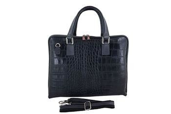 Torba na laptopa damska skórzana Barberinis - Szara ciemna