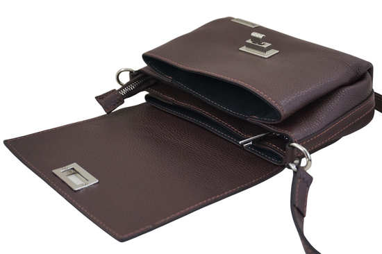 Wizytowa torebka damska Barberinis - Brązowa ciemna