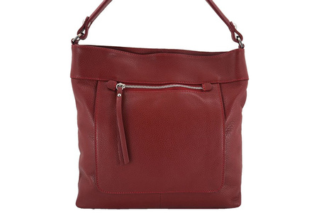 Torebka skórzana damska - Barberini's - Brązowa jasna