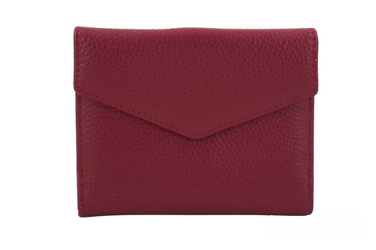 Elegancki portfel ze złotym zapięciem - Fuksja 