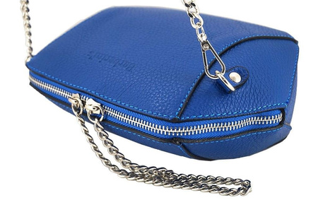 Torebka listonoszka na łańcuszku - Czarna