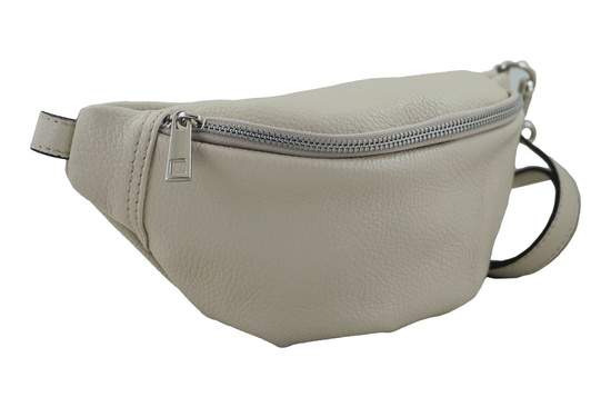 Torebka damska saszetka/nerka Casual Beżowa jasna