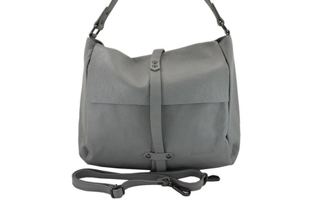 Torebki skórzane - worki Barberini's - Szara jasna